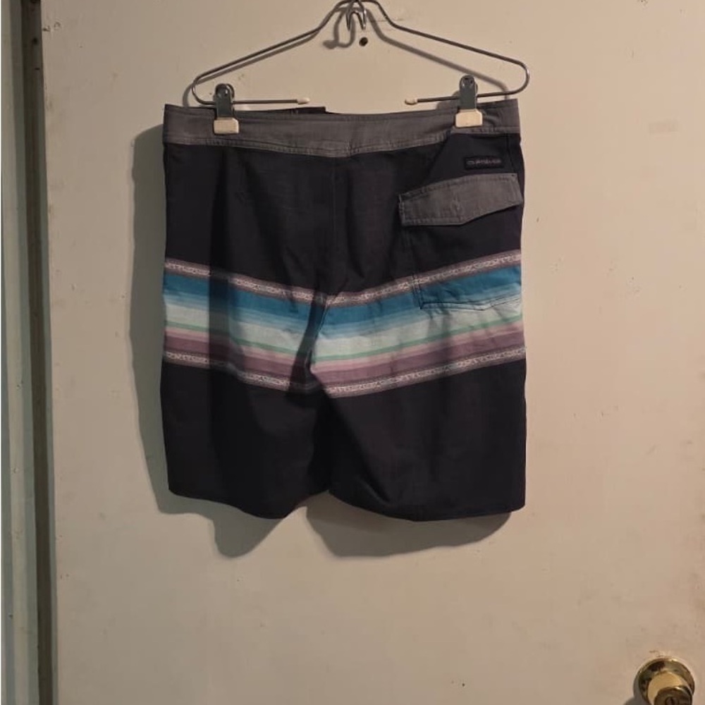 Quiksilver Men's Navy and Purple Board Shorts - Picture 10 of 16